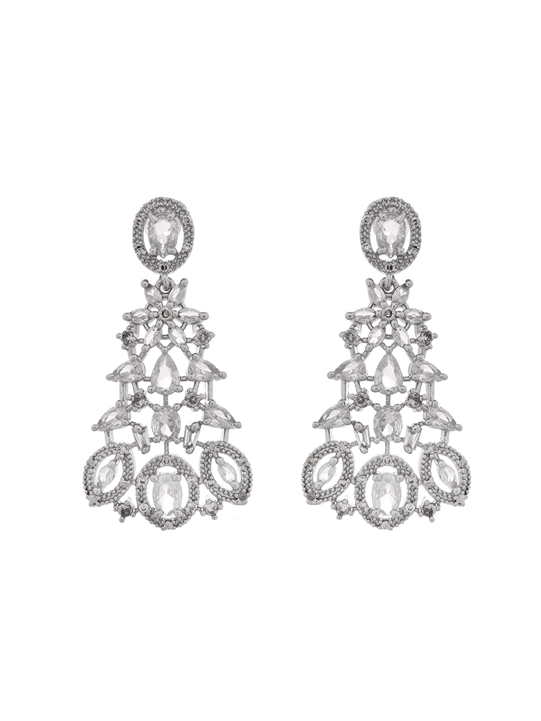 Amercian Diamond Bridal Choker Necklace Set |  Wedding & Reception Jewelry For Women