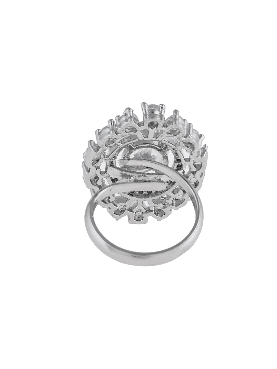 American Diamond Statement Ring | Wedding & Party Jewellery For Women & Girls
