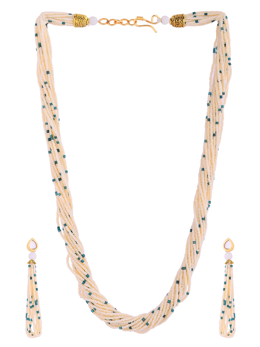 Traditional Beaded Necklace & Jewellery Set For Women