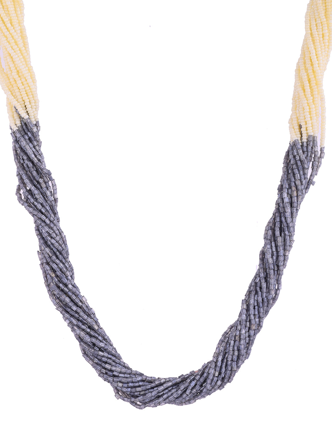 Beaded Necklace Set With Tassel Earrings Ethnic Jewellery Set For Women