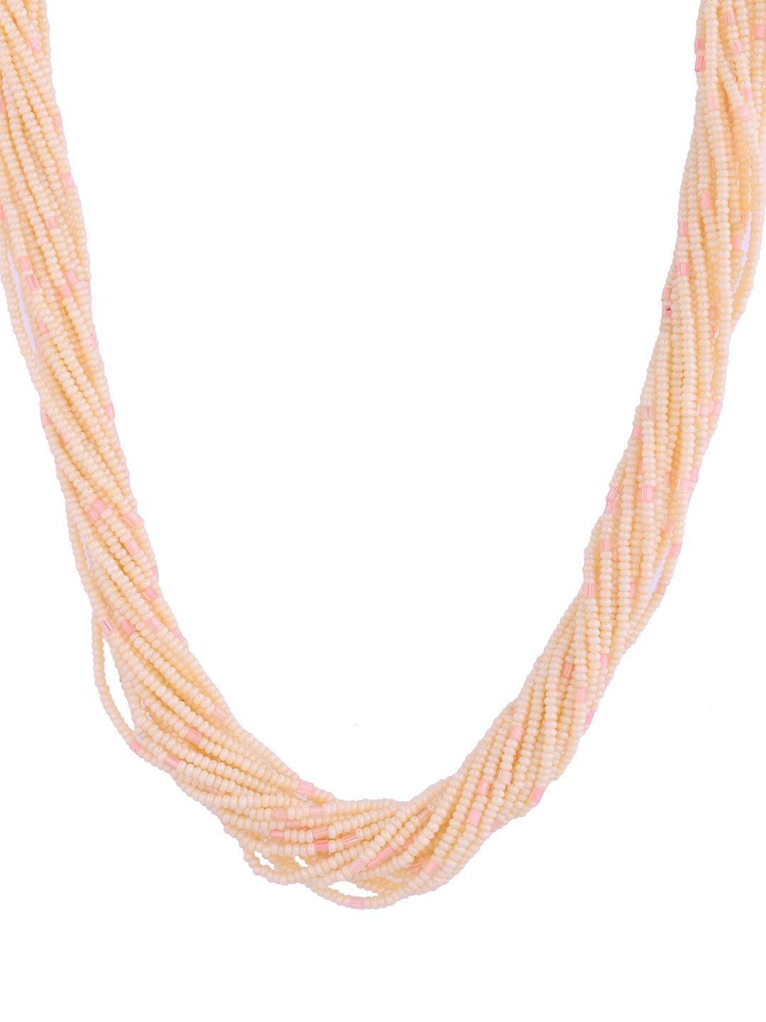 Traditional Beaded Long Jewellery Set With Earrings For Women