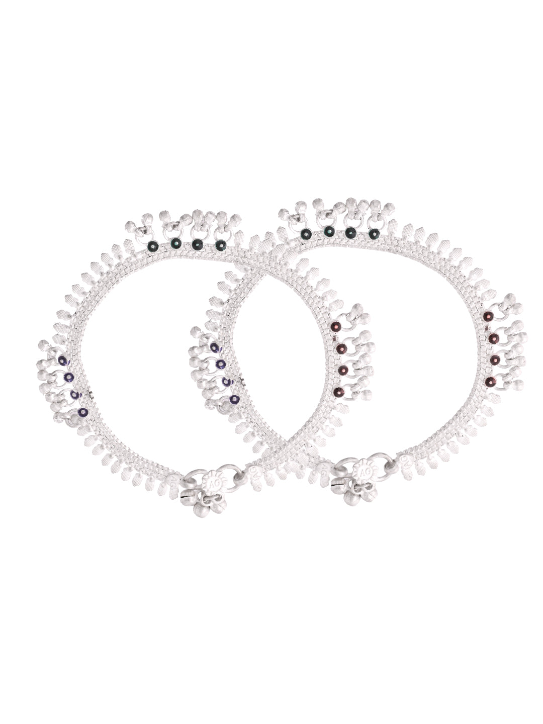 Traditional Designer Payal For Women | Ethnic Adjustable Silver Ghungroo Anklet