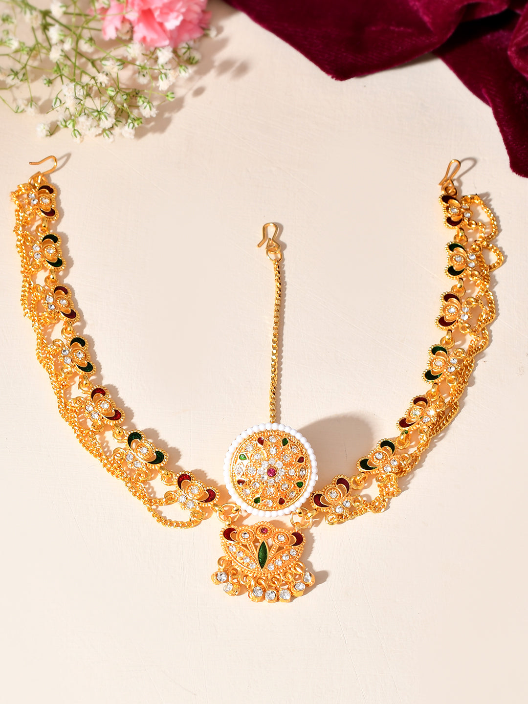 Traditional Gold-Plated Matha Patti for Women | Wedding & Ethnic Accessories