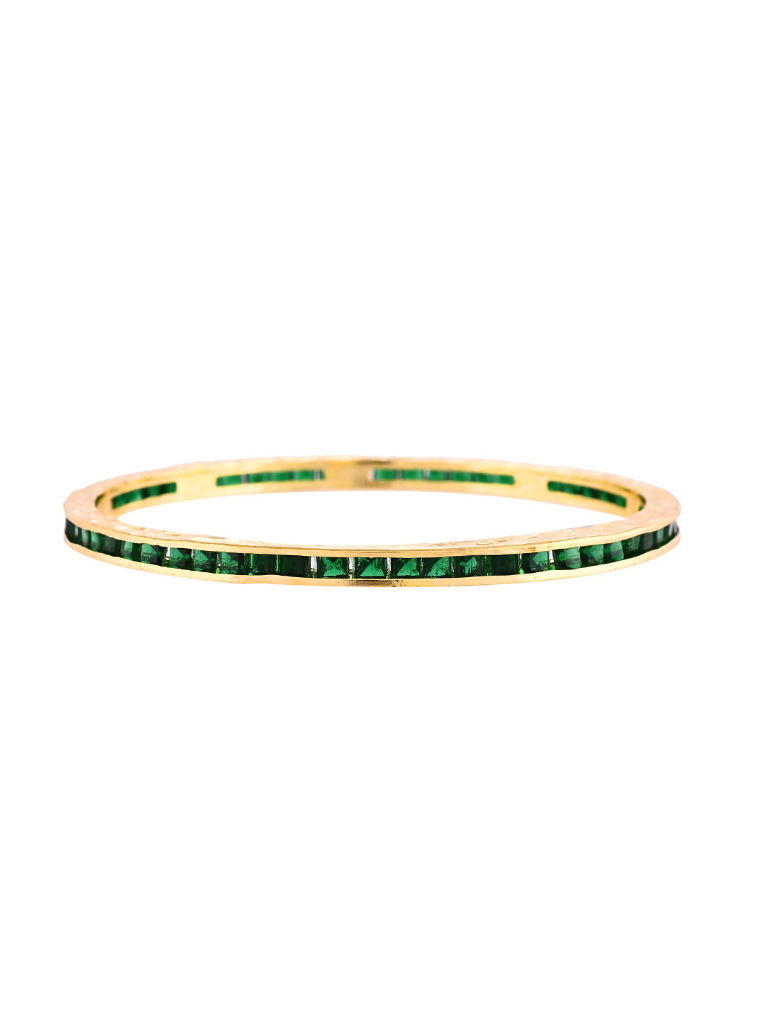 Gold Plated Green Stone Bangles For Women | Traditional Party Wear Bangles Set | Ethnic Bridal Jewellery