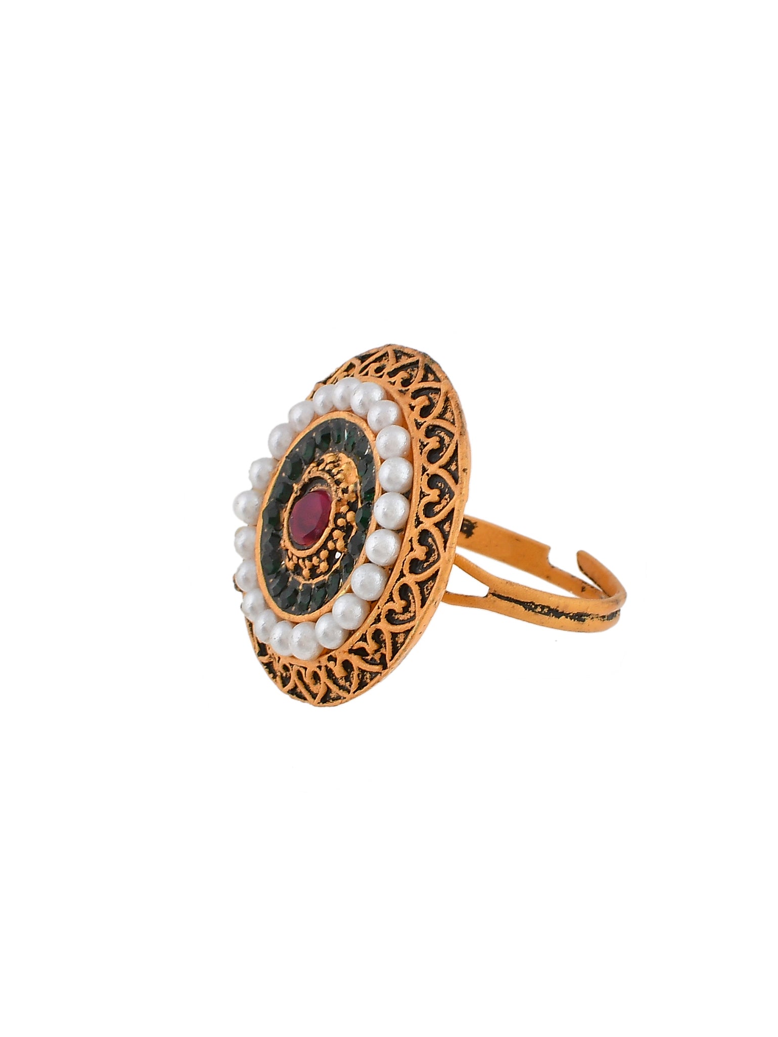 Circular South Indian Ethnic Rings