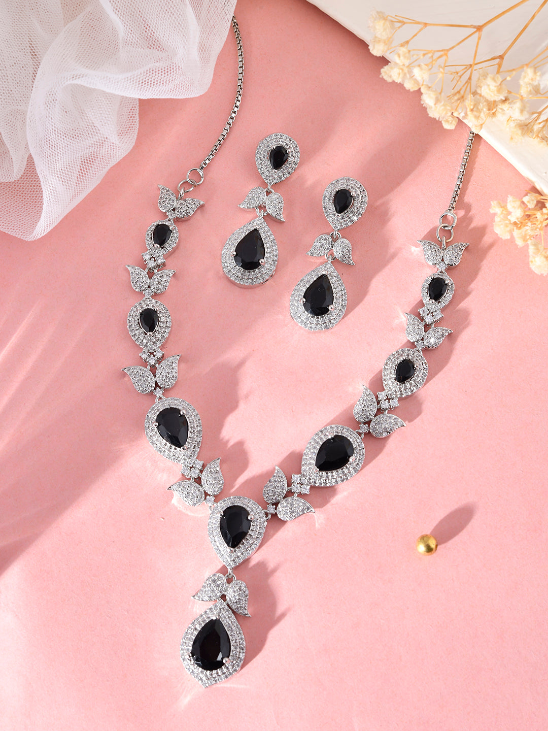 Beautiful American Diamond Jewellery set for women | Party Wear AD Set