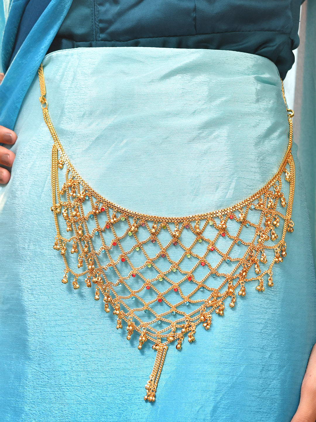 Gold Plated Saree Kamarbandh For Women | Bridal Waist Chain | Traditional Saree Accessory