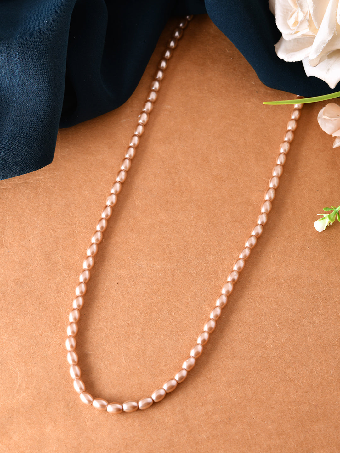 Pink Beads Necklace Ethnic Traditional Mala For Women & Girls