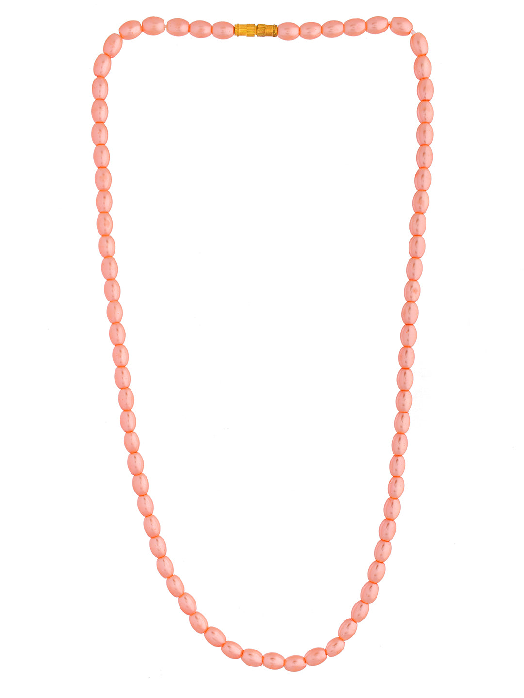 Traditional Gold Plated Pearl Beaded Necklace For Women