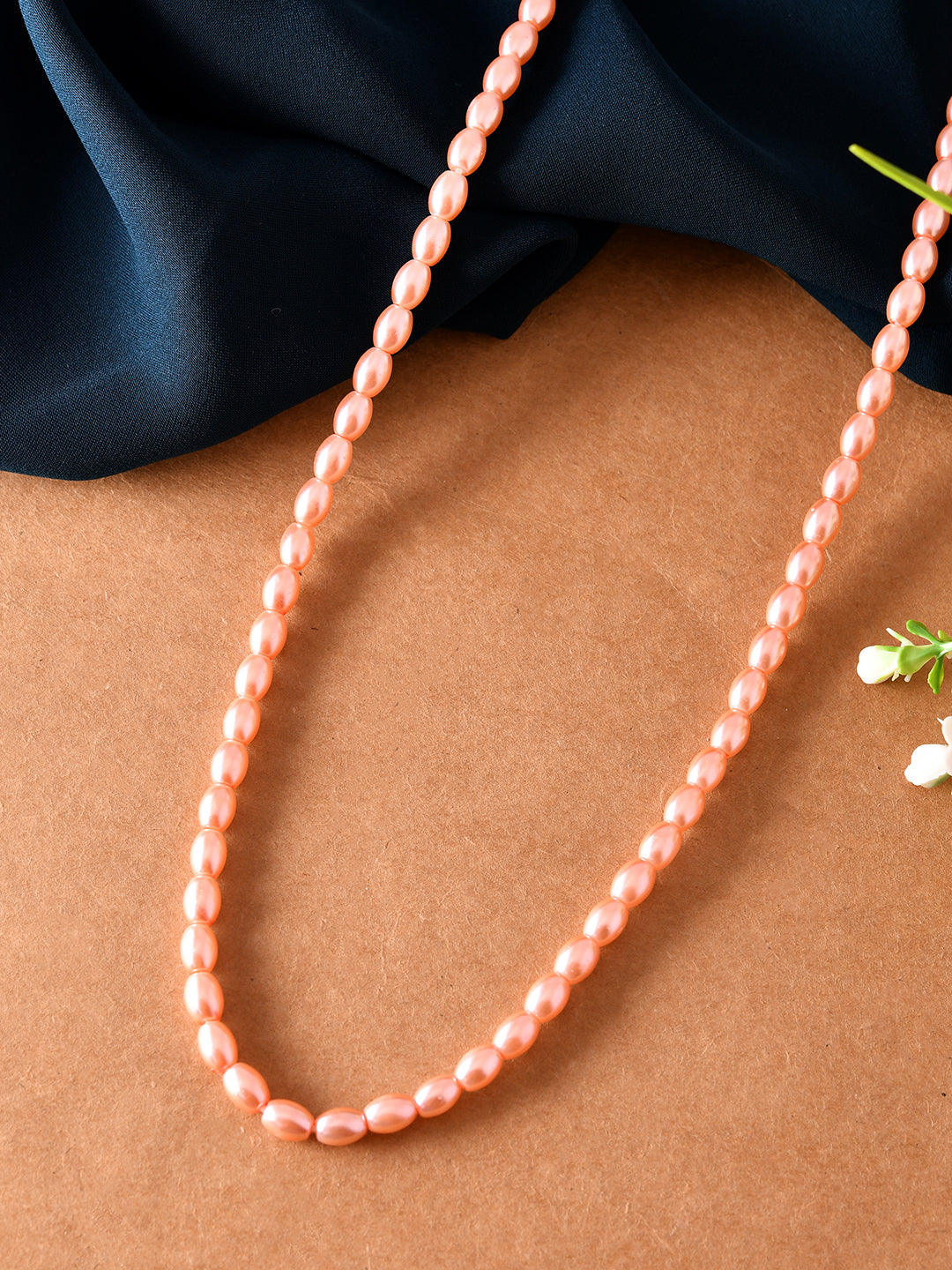 Traditional Gold Plated Pearl Beaded Necklace For Women