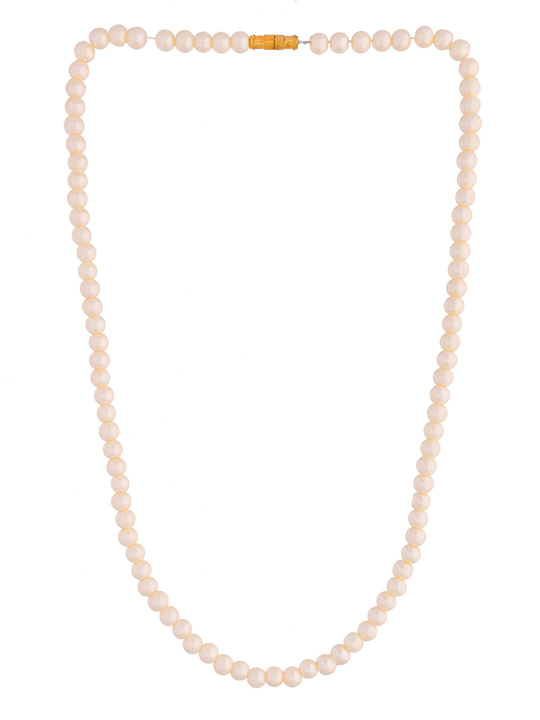 Gold Plated Pearl Beaded Necklace & Mala For Women