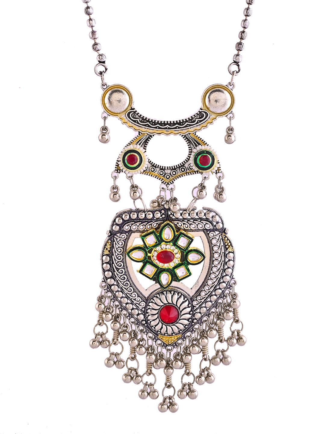 Oxidised Tribal Necklace Set For Women | Boho Jewellery For Ethnic & Casual Wear