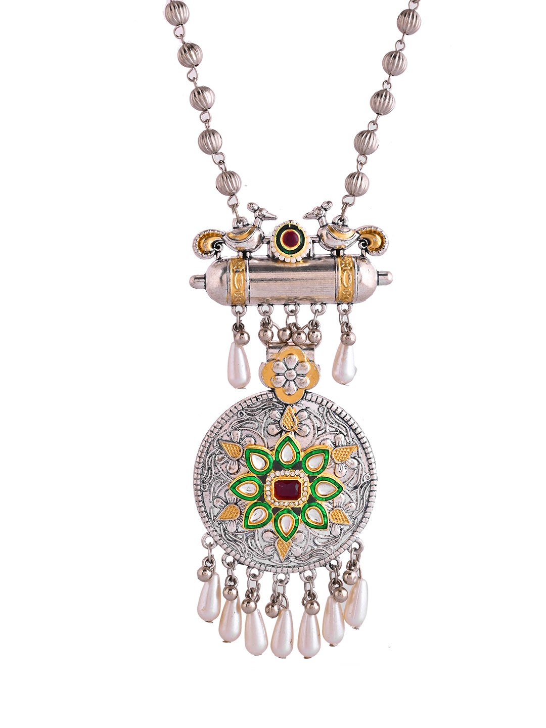 Ethnic Oxidised Necklace Set For Women |  Necklace With Earrings | Boho Jewellery