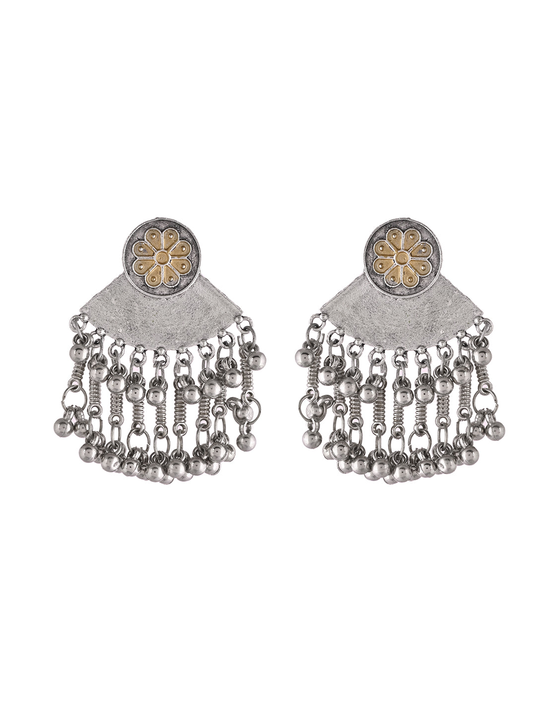 Ethnic Oxidised Necklace Set For Women |  Necklace With Earrings | Boho Jewellery