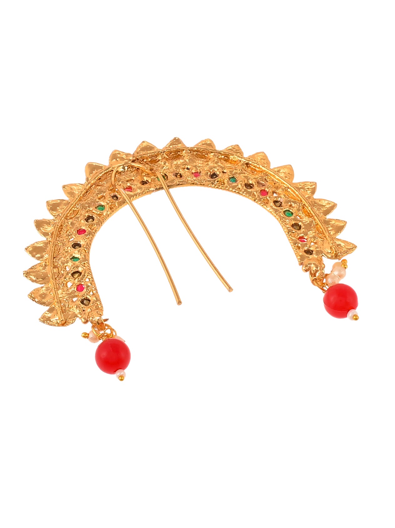 Gold Plated Multi Ethnic Wedding Hair Bun Pin