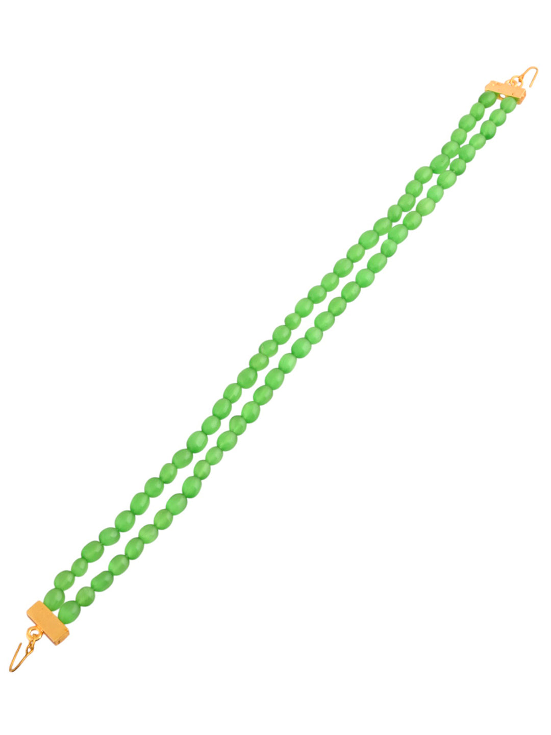 Green Beads matha patti for women