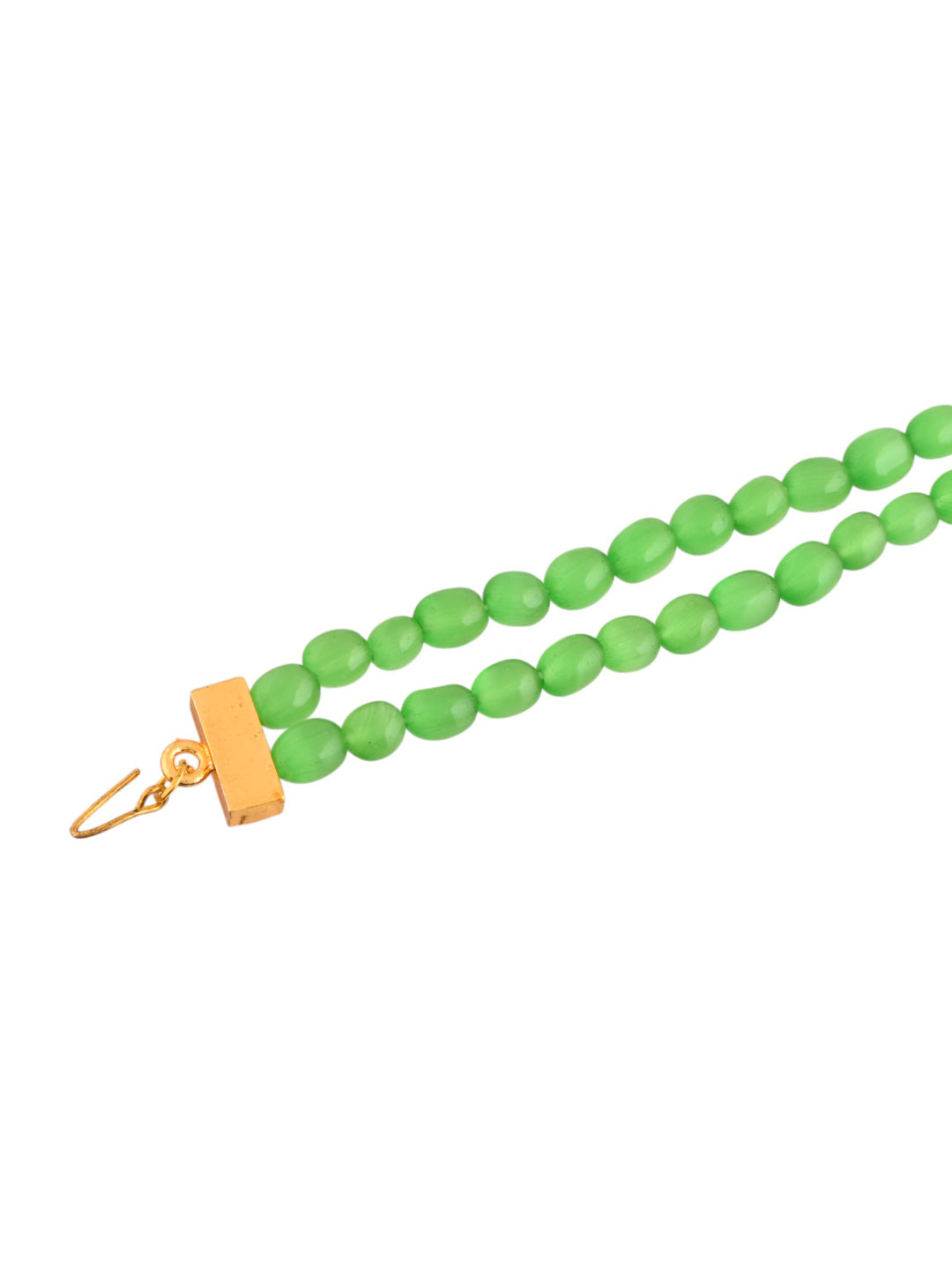 Green Beads matha patti for women