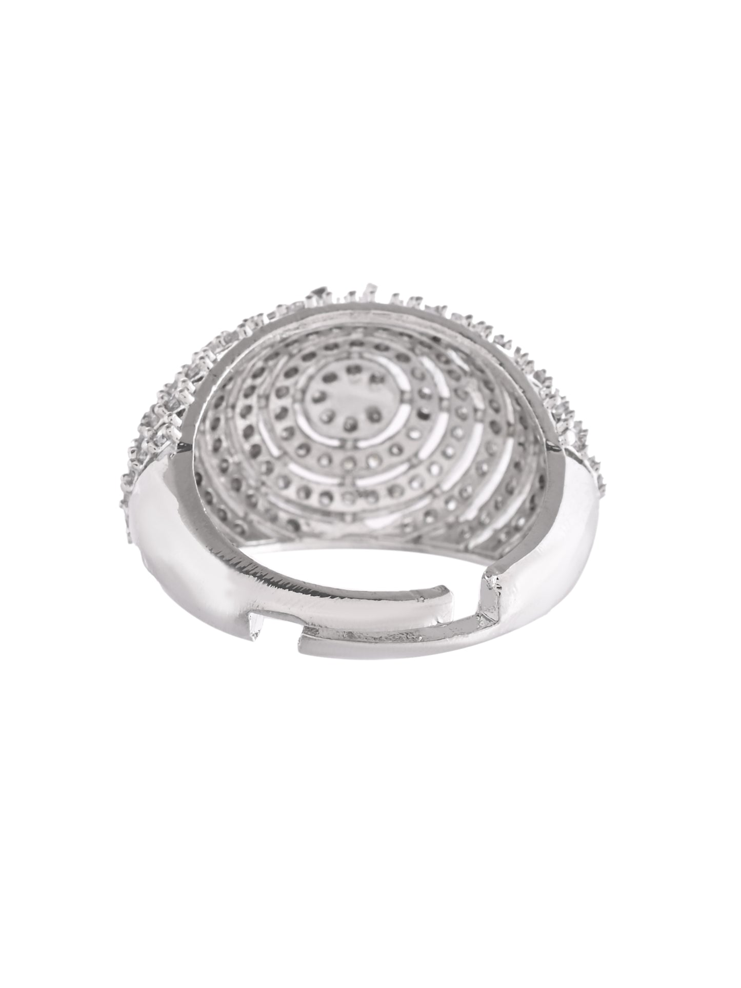 Premium Classic Crystal Studded Bridal Ring For Women