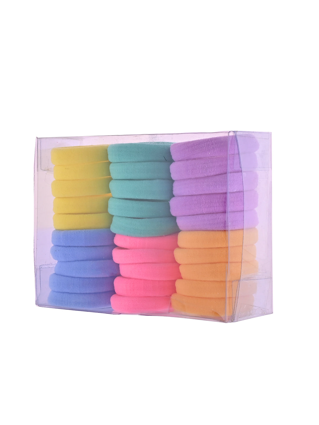 Multicolor Soft Elastic Hair Rubber Bands For Women & Girls