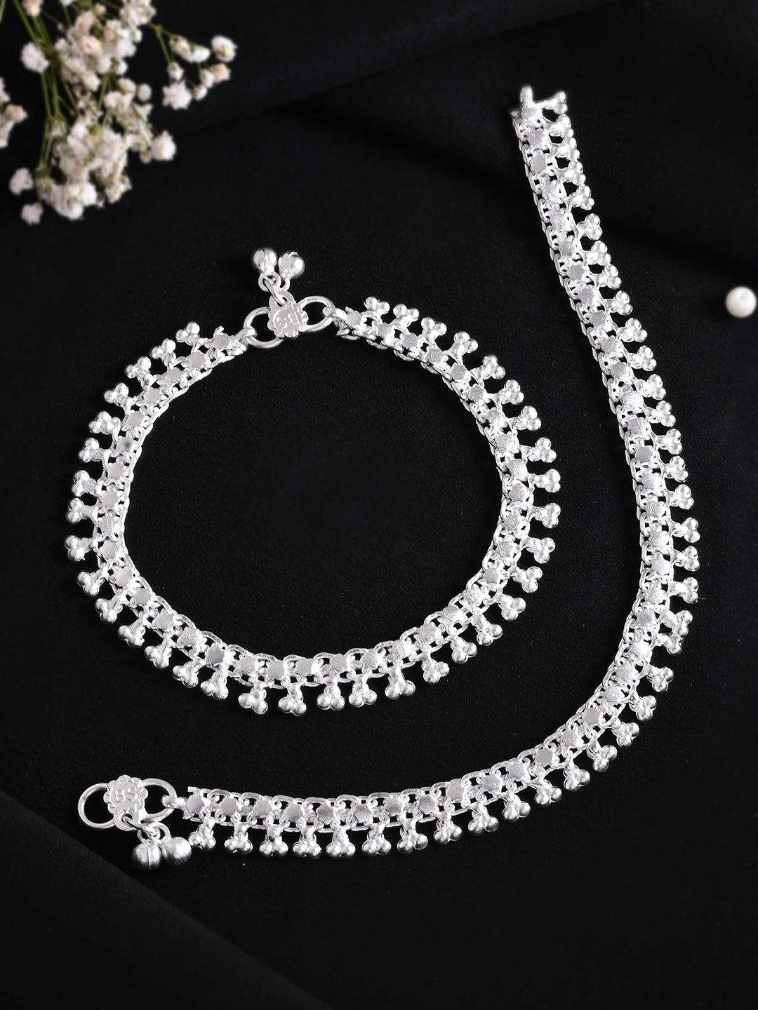 Designer Ethnic Silver Plated Payal For Women | Bridal Anklet