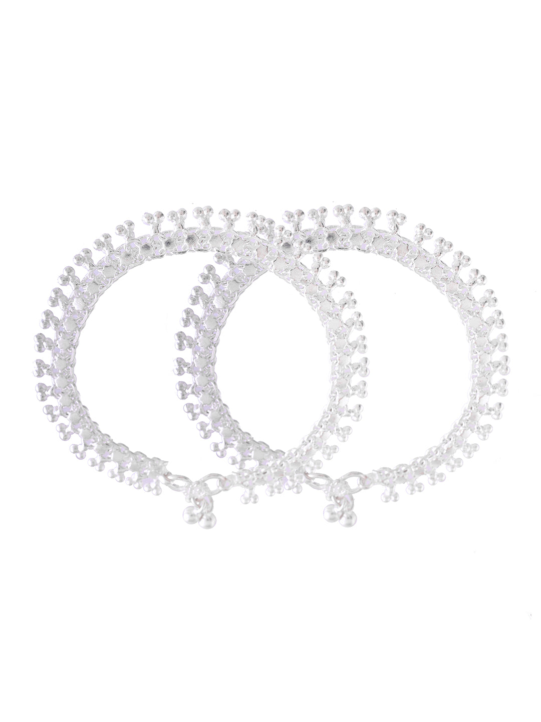 Designer Ethnic Silver Plated Payal For Women | Bridal Anklet