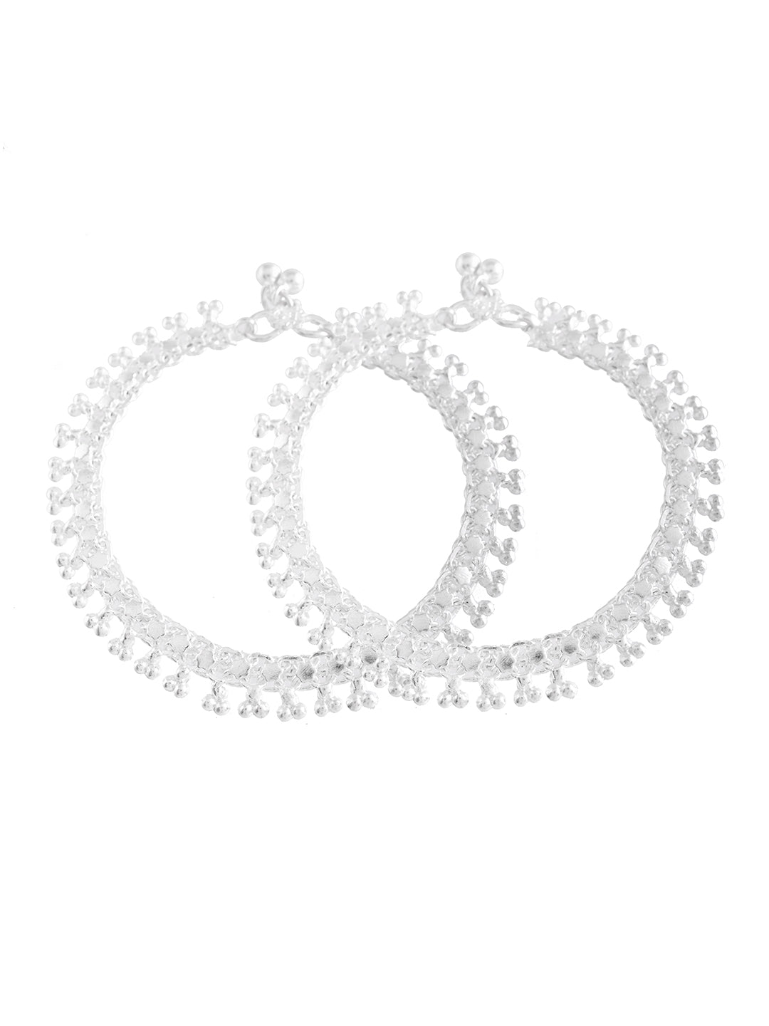 Designer Ethnic Silver Plated Payal For Women | Bridal Anklet