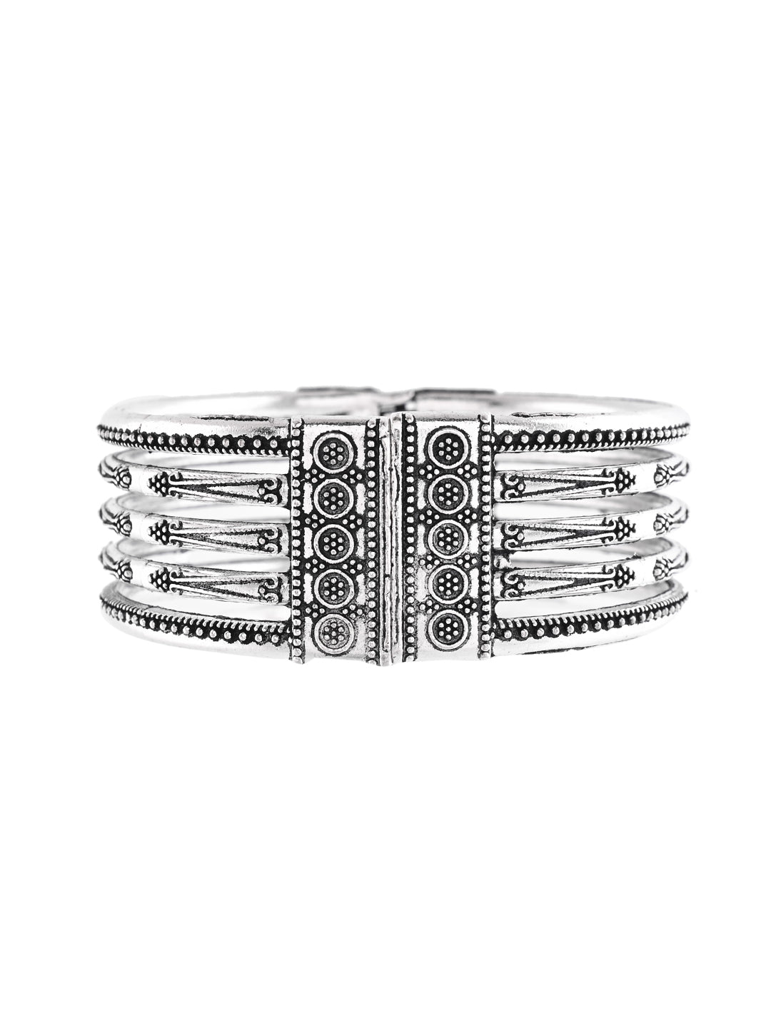 Ethnic Silver Bracelet For Women & Girls | Antique Oxidised Jewellery