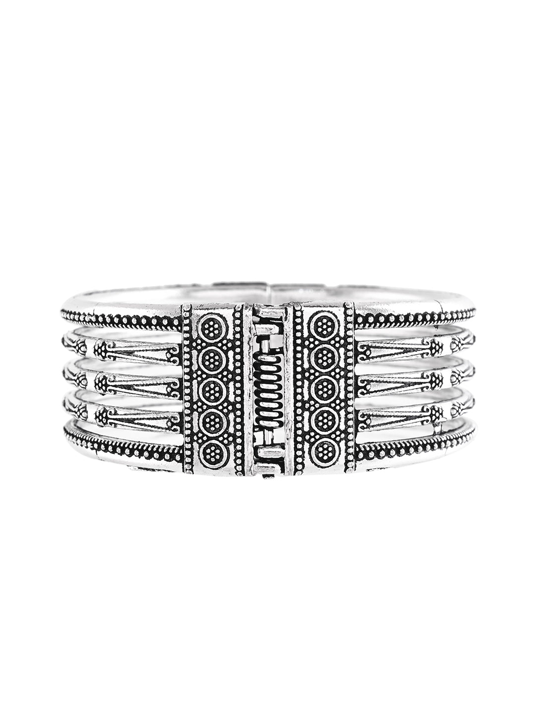 Ethnic Silver Bracelet For Women & Girls | Antique Oxidised Jewellery