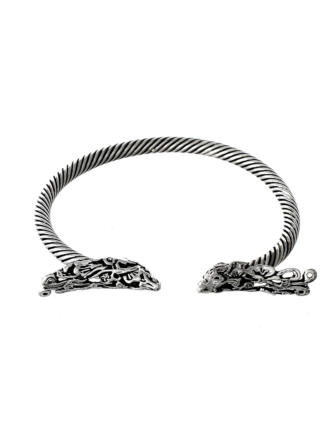 Oxidised Silver adjustable Peacock Bracelet