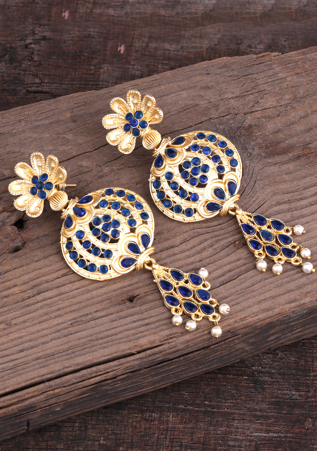 Long Dangler Gold Plated Earrings for Women Online