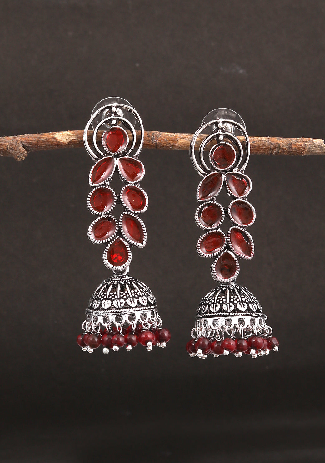 Oxidised Silver Plated Dangler Earrings for Women Online