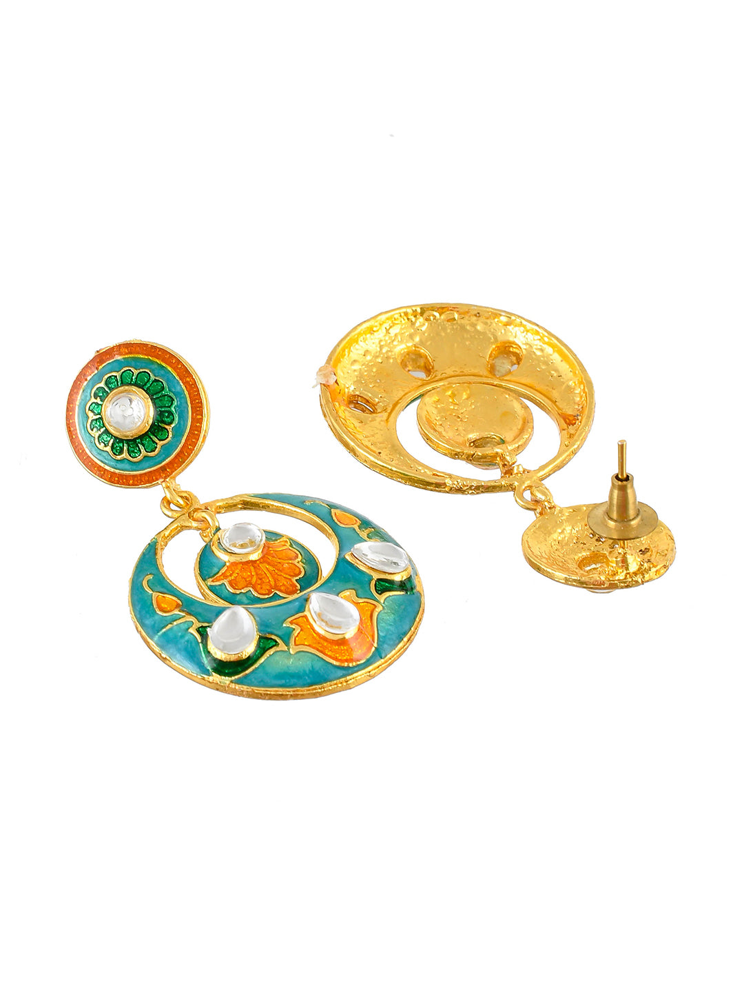 Gold plated chandbali  earring