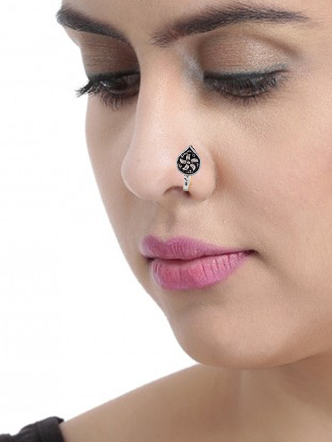 Oxidised Silver-Plated Nosering