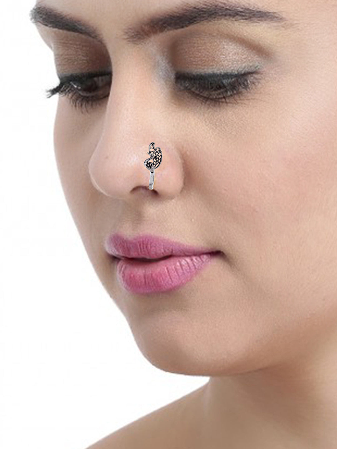 MALIFIONNA Silver Plated Alloy Nose Ring Price in India - Buy MALIFIONNA  Silver Plated Alloy Nose Ring Online at Best Prices in India | Flipkart.com