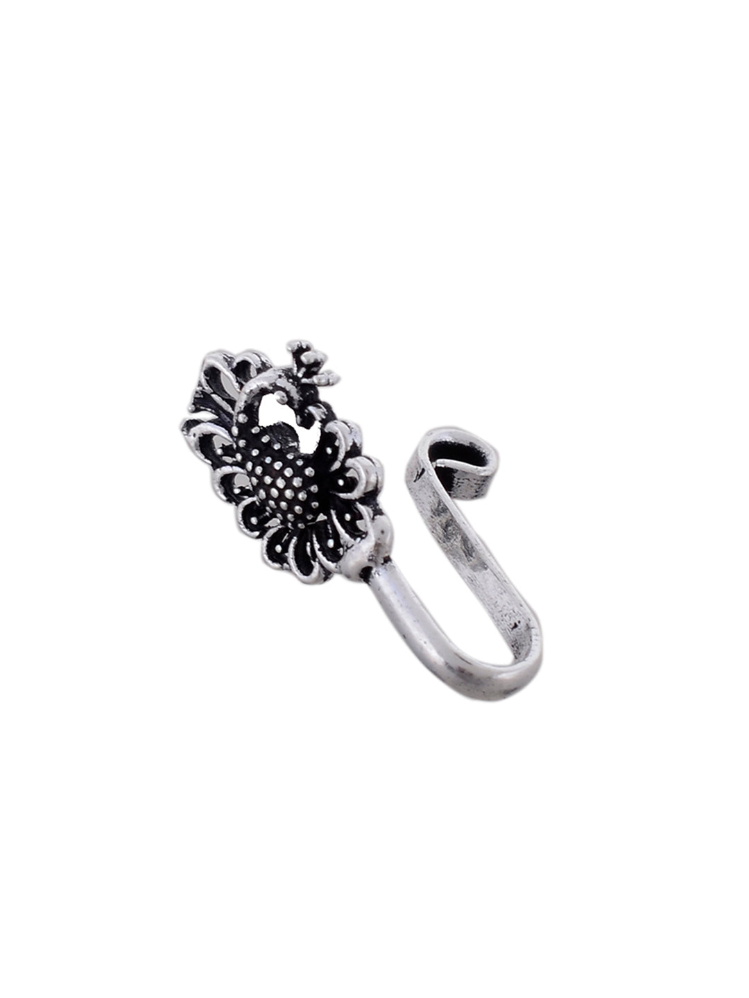 Buy Priyaasi Floral Silver Nose Ring Online At Best Price @ Tata CLiQ