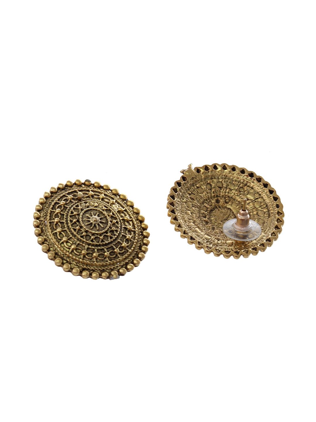 Victorian Golf plated Stud earrings