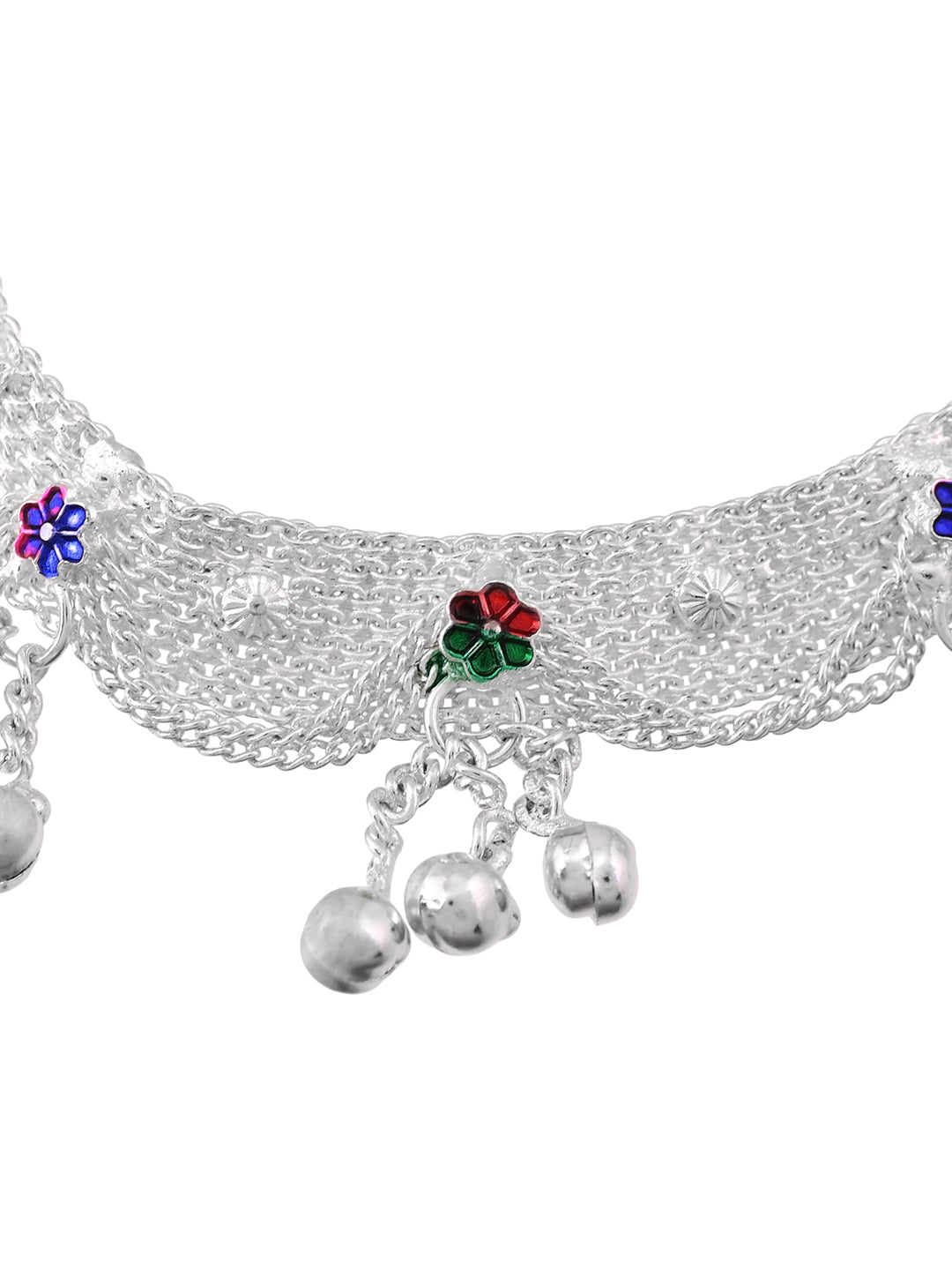 Ethnic Minimal Oxidised Silver Plated Anklet & Payal For Women