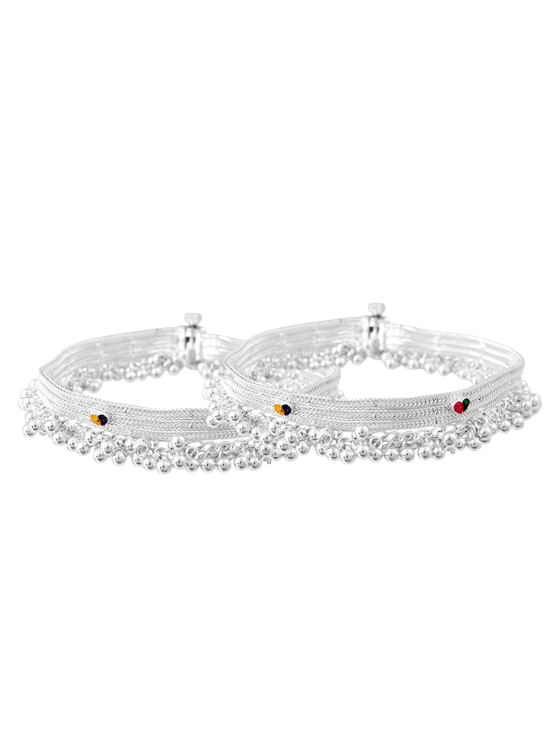 Traditional Silver Plated Daily Wear Payal & Anklet For Women