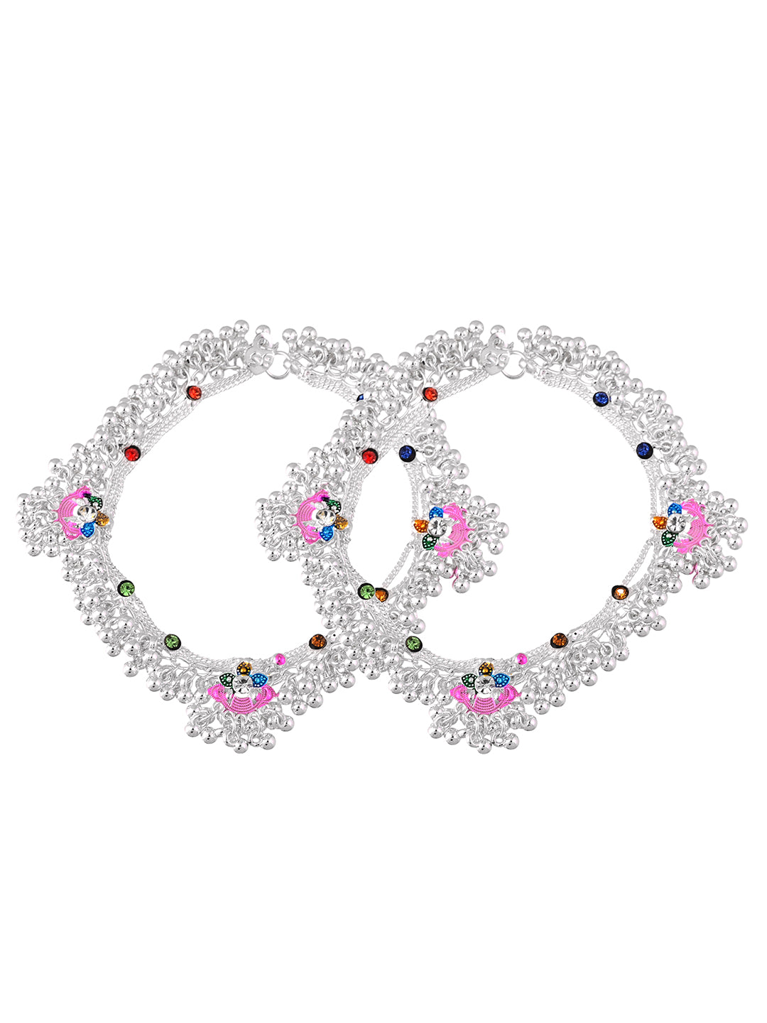 Traditional Silver Plated Ethnic Bridal Anklet & Payal For Women