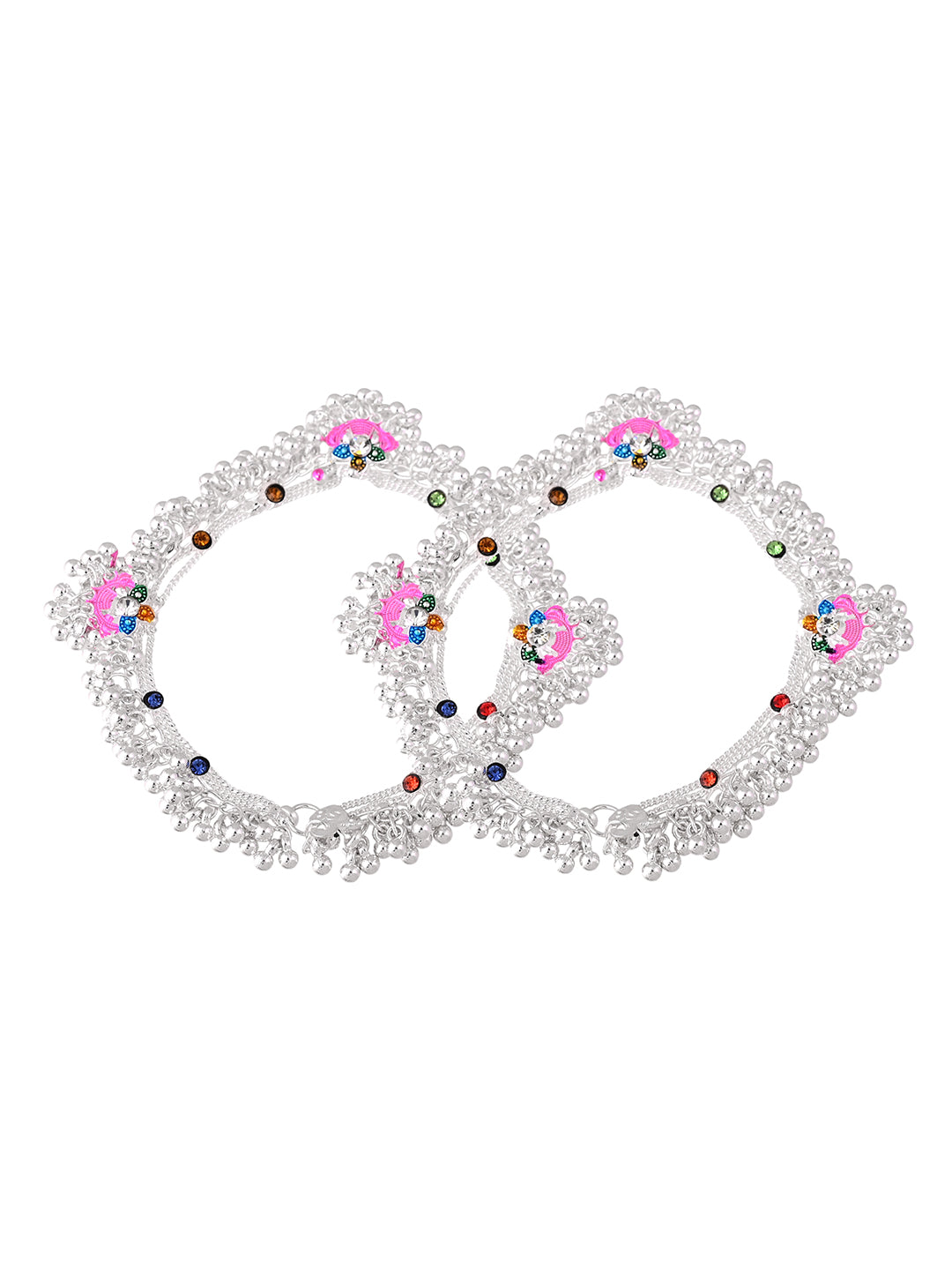 Traditional Silver Plated Ethnic Bridal Anklet & Payal For Women