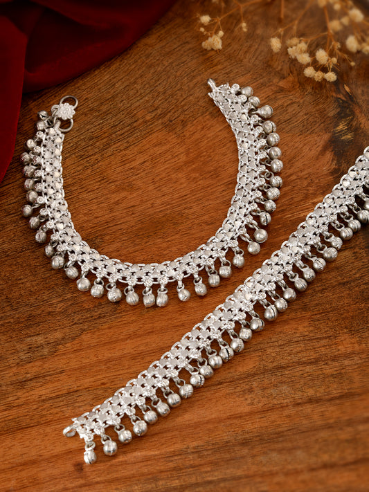 Traditional Ghungroo Anklet for Women | Ethnic Payal Design | Adjustable Chain Anklet