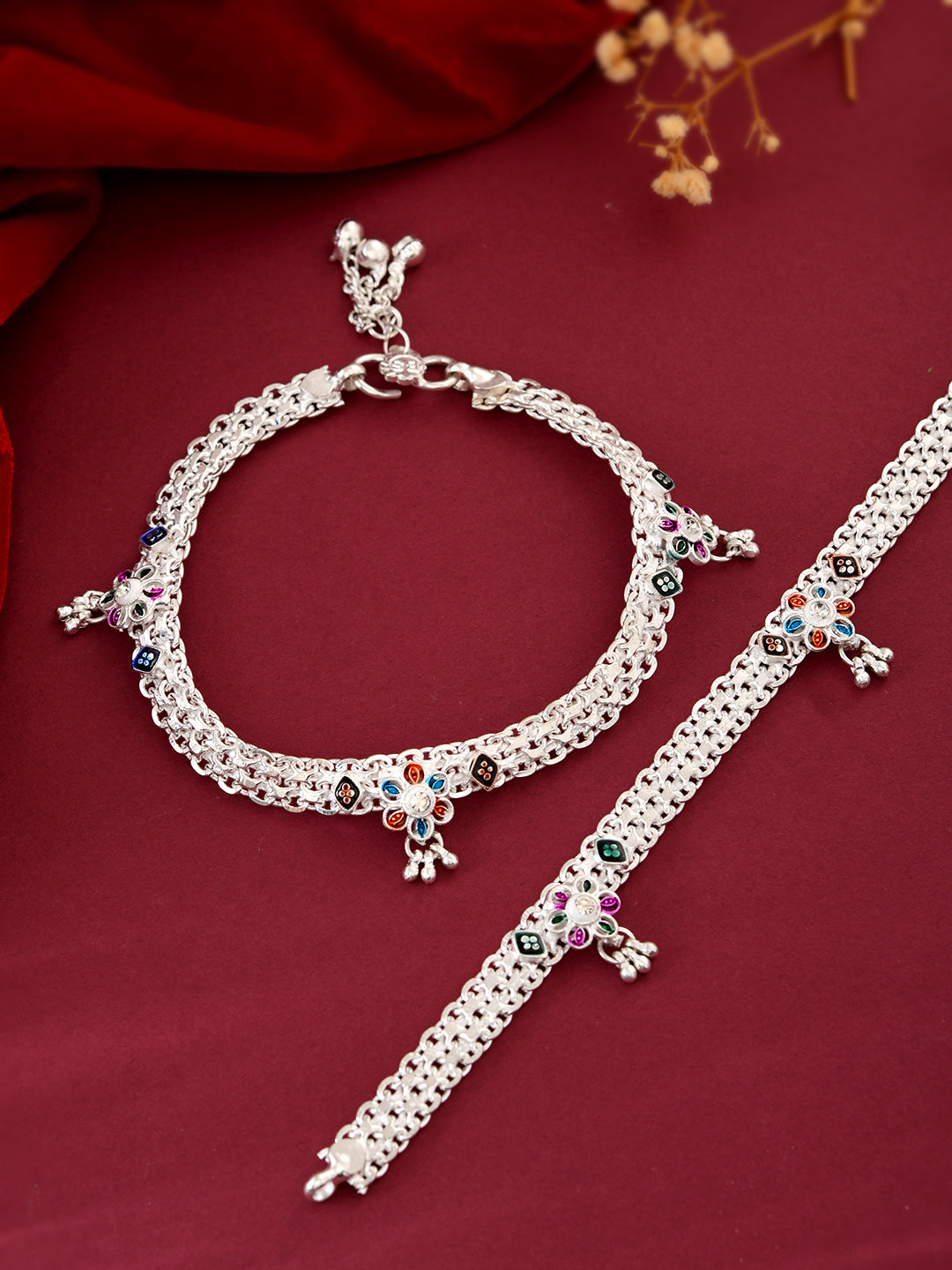 Tribal Anklet for Women | Charm Payal | Traditional Ethnic Foot Jewellery