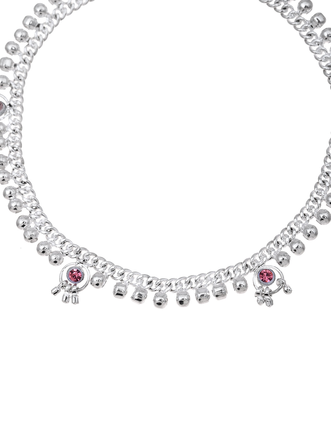 Wedding & Festive Wear Silver Plated Anklet & Payal For Women