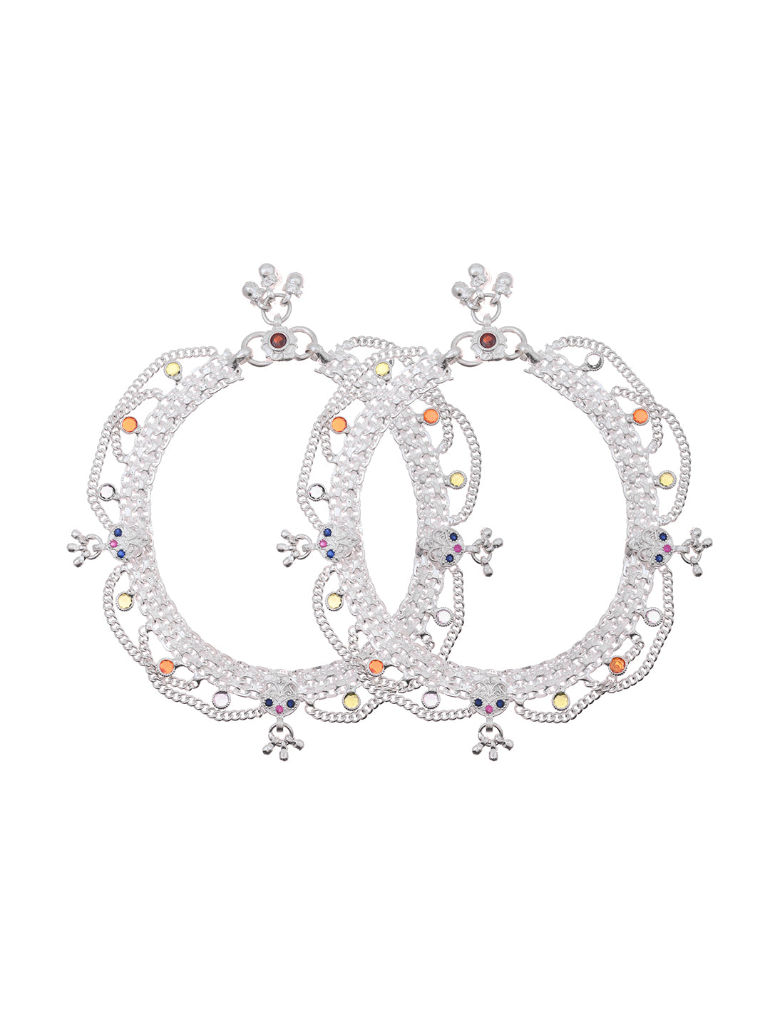 Traditional Silver Payal & Anklet For Women & Girls