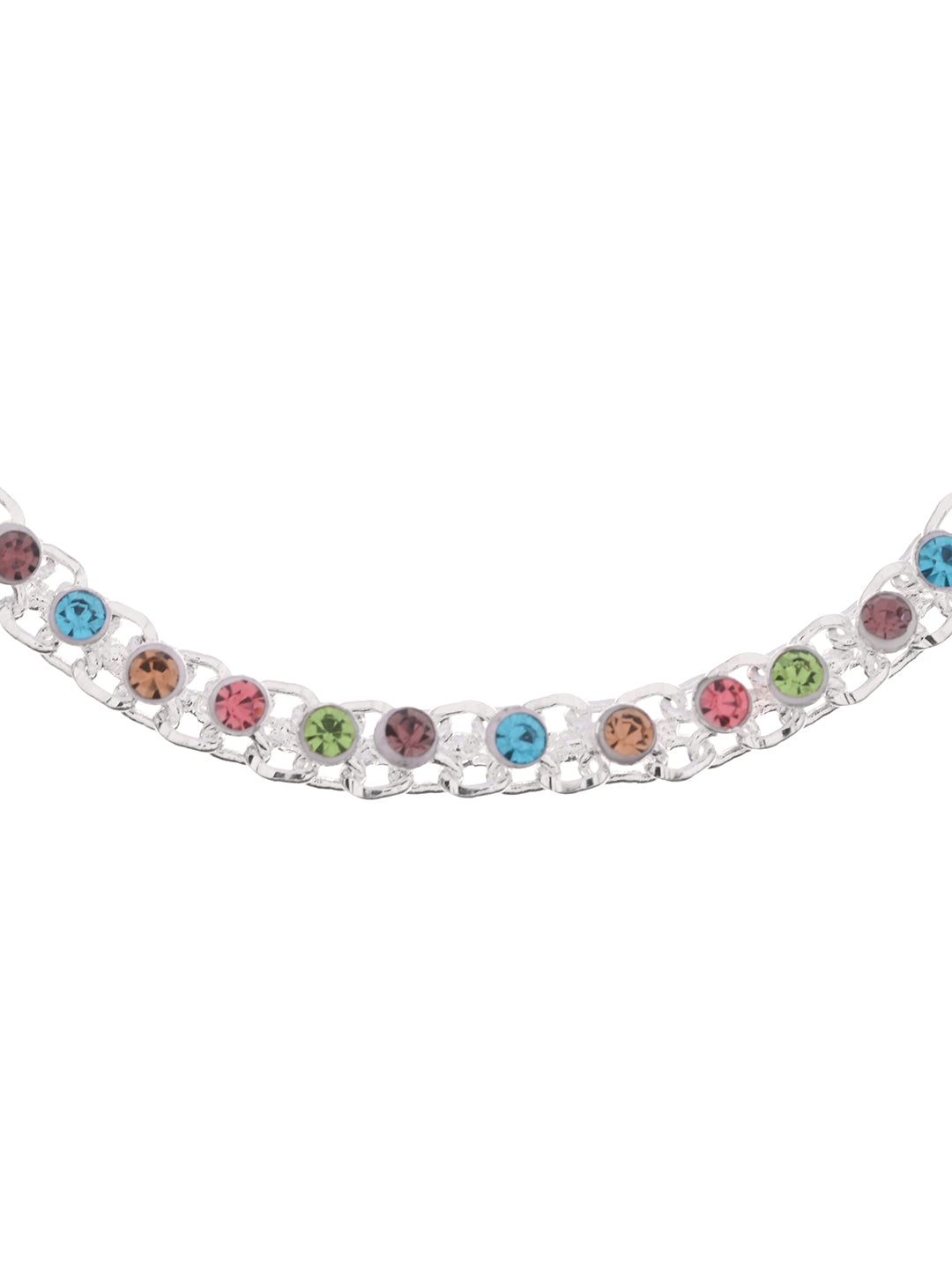 Traditional Silver Tone Daily Wear Anklet & Payal  For Women