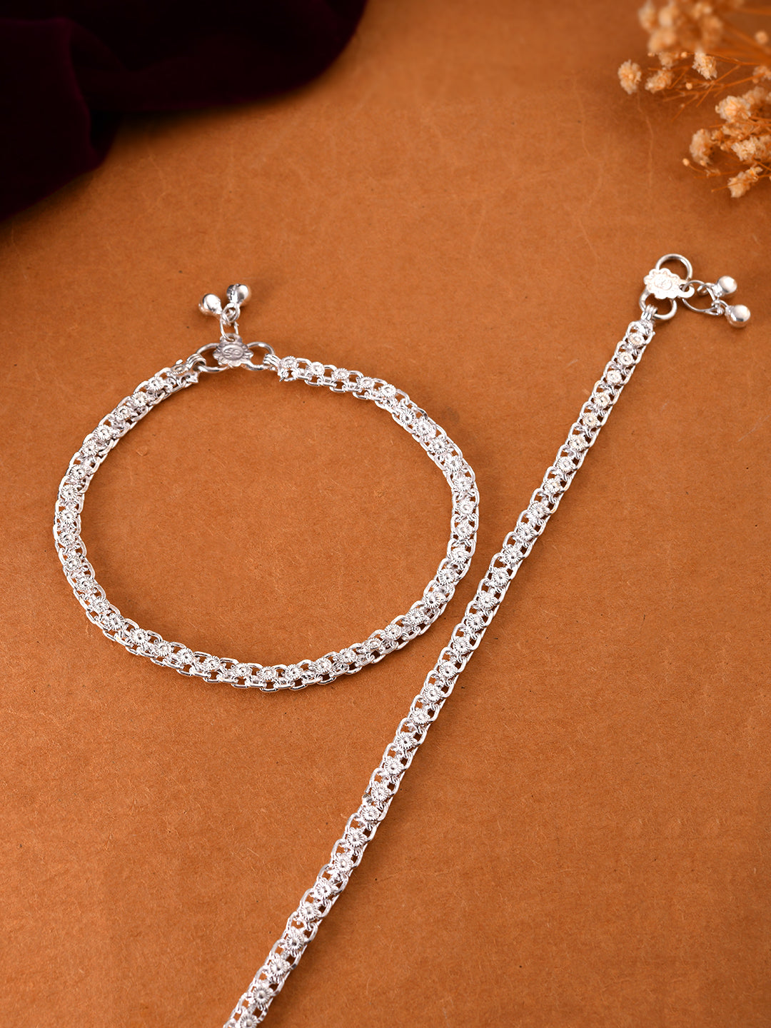Traditional  Silver Plated Daily Wear Payal & Anklet For Women & Girls