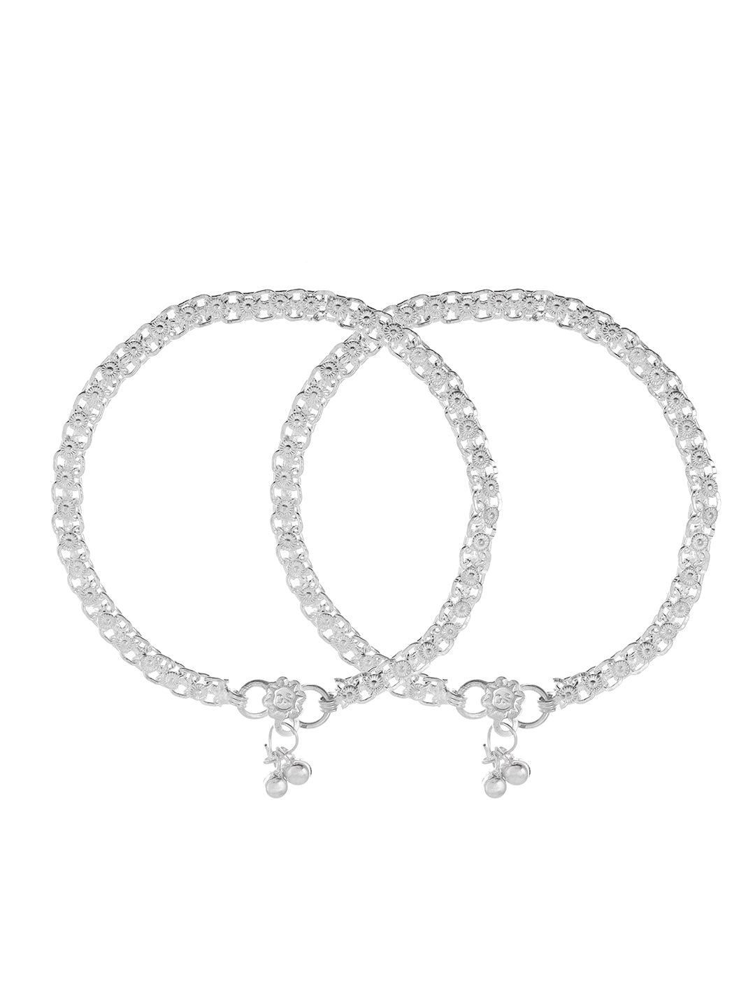 Traditional  Silver Plated Daily Wear Payal & Anklet For Women & Girls