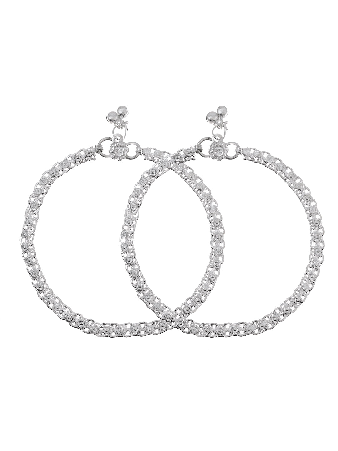 Traditional  Silver Plated Daily Wear Payal & Anklet For Women & Girls