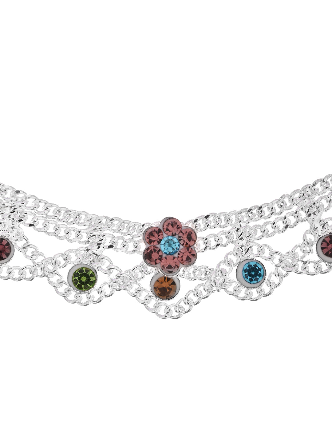 Traditional Indian Silver Plated Payal Anklet For Women