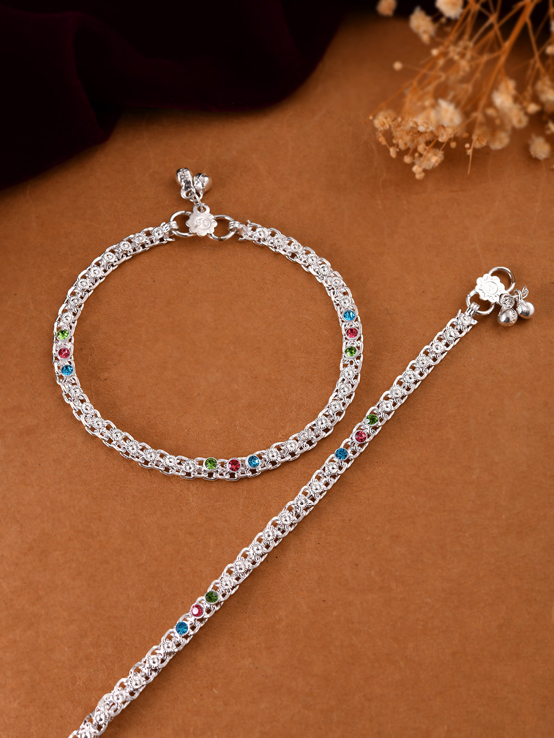 Traditional Ethnic Daily Wear Silver Plated Payal & Anklet For Women